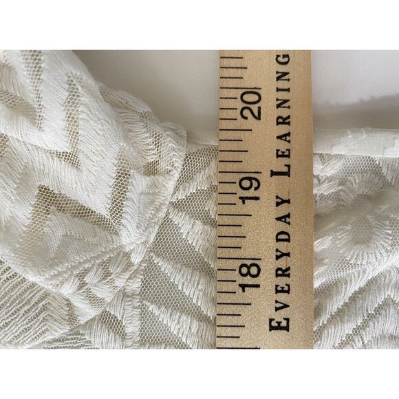 Vanessa Virginia Anthropologie Womens Sz 6 Embroidered Tulle Tunic Top Popover - Picture 4 of 11